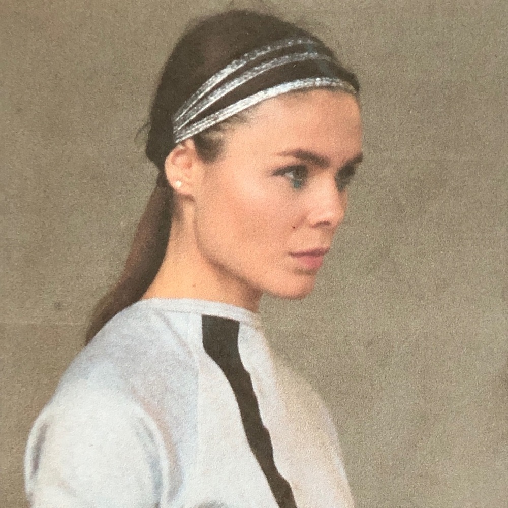 Silver Metallic and velvet Headband Great Gatsby 1920s Style